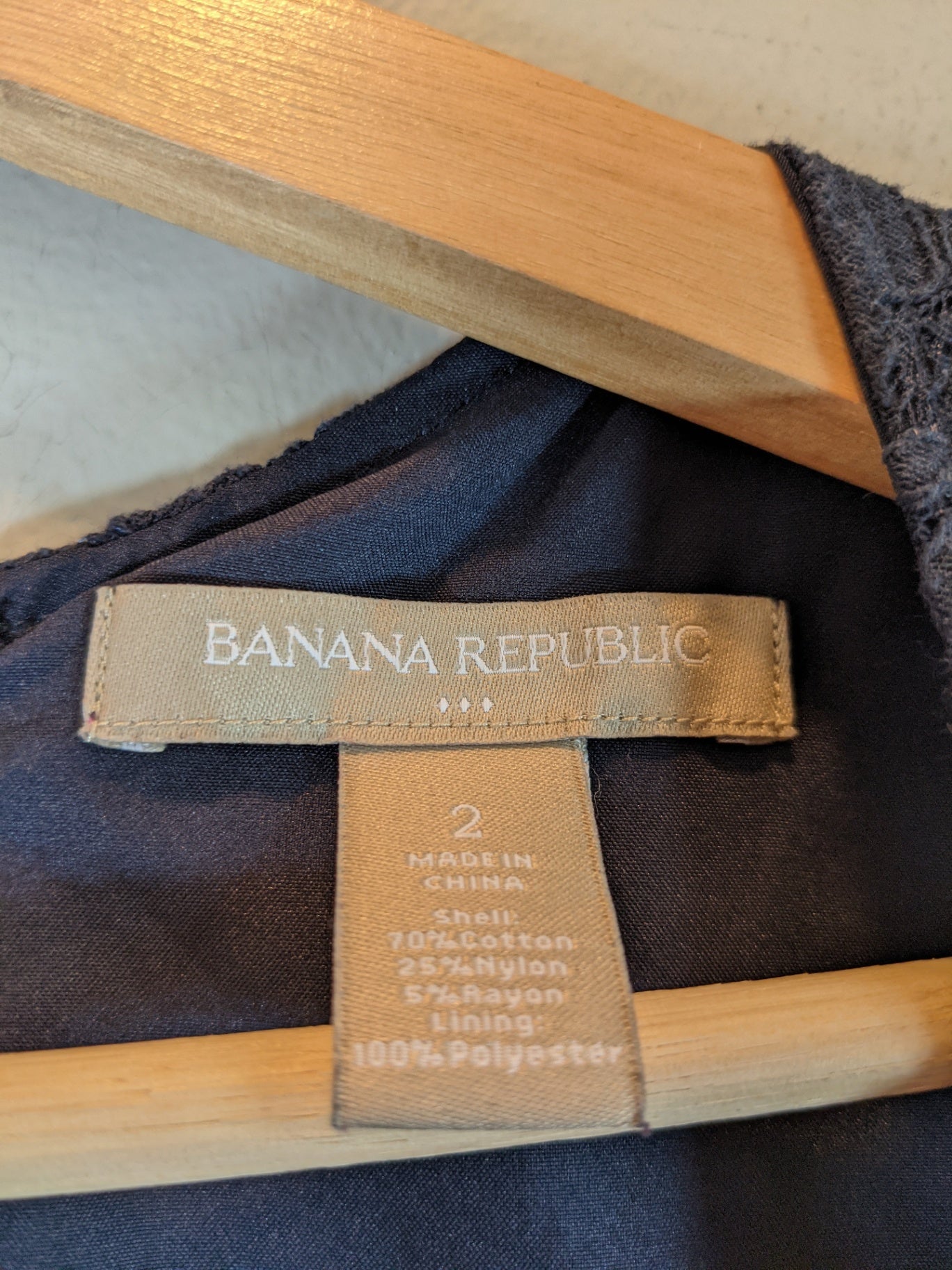 Banana Republic Navy Lace Dress - Sz 2