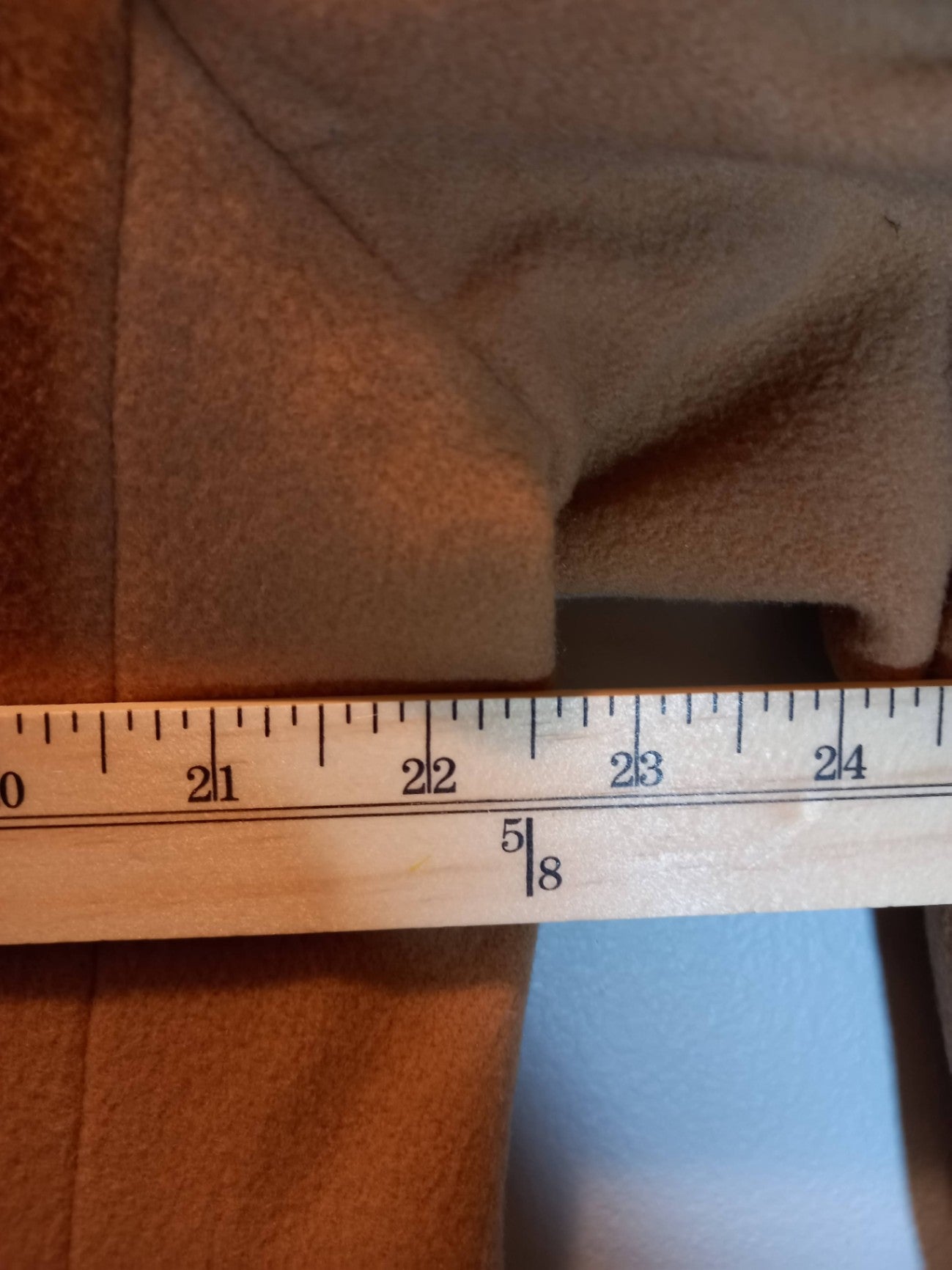 Emblem Camel Wool Cashmere Coat Sz 13