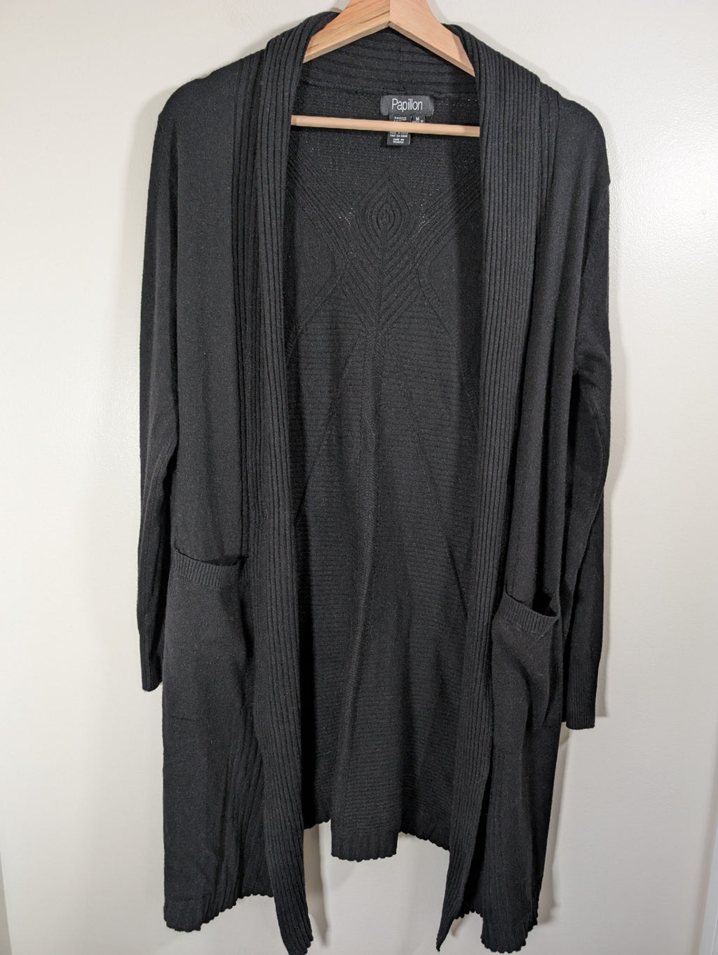 Papillon Black Cardigan - Medium
