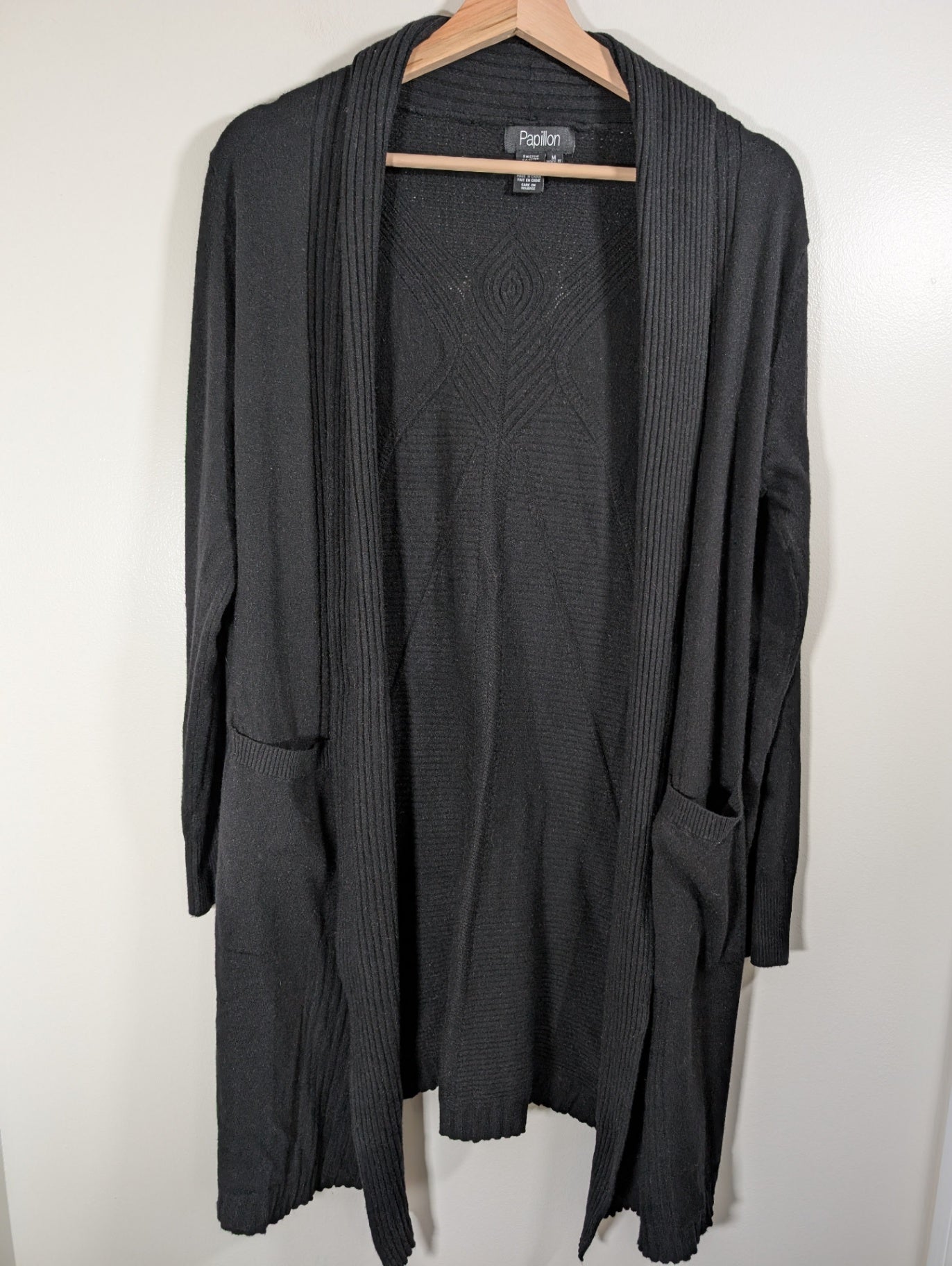 Papillon Black Cardigan - Medium