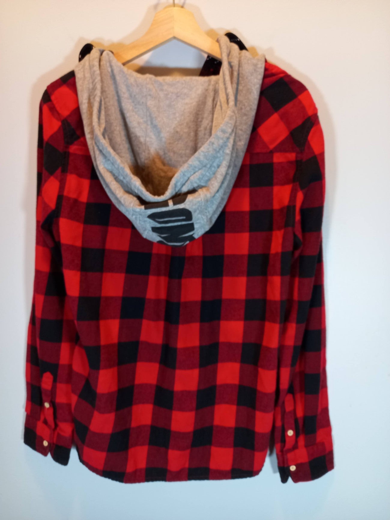 Gongshow Red & Black Checkered Flannel Sz XL