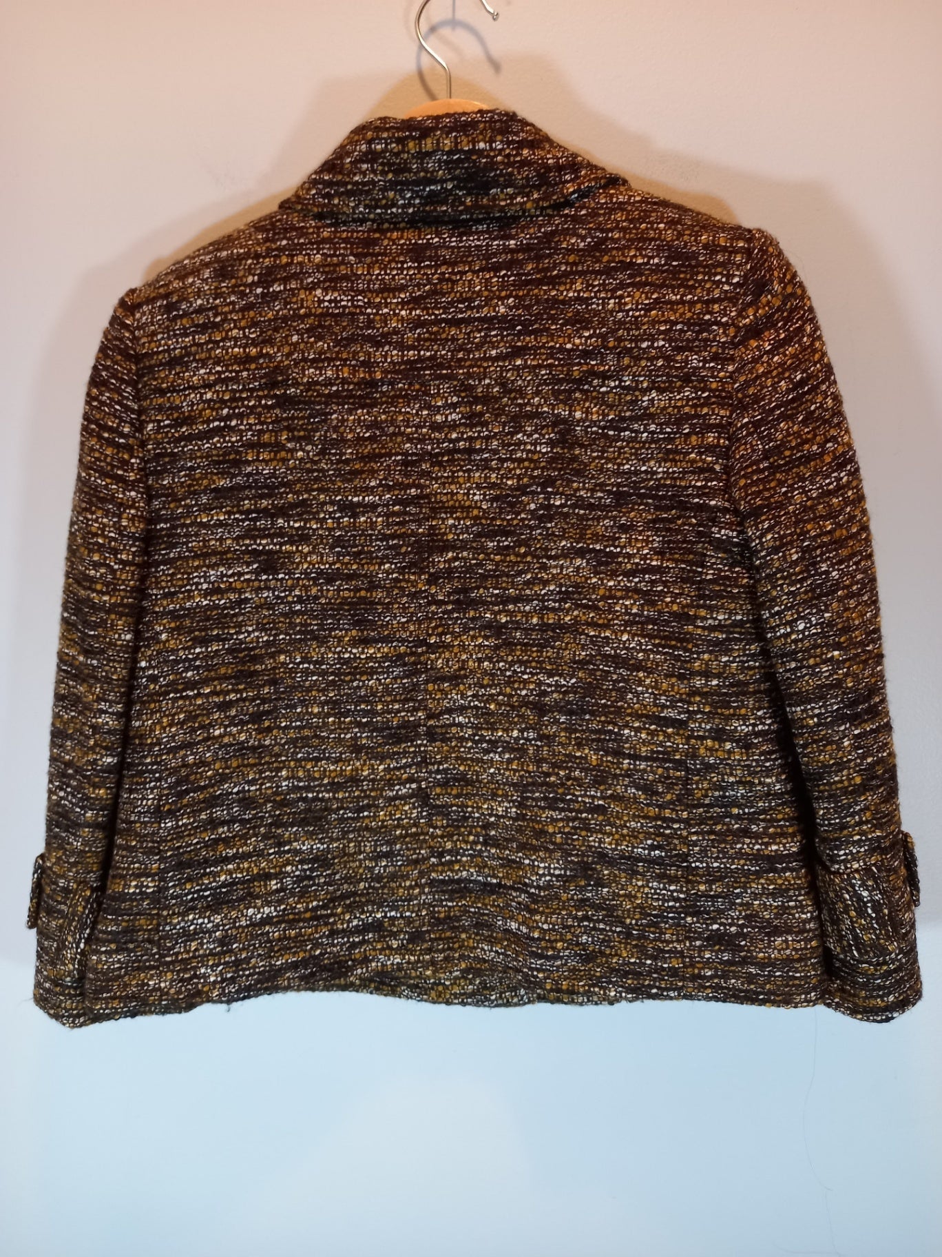 Style & Co Multi Colour Brown Jacket Sz 6