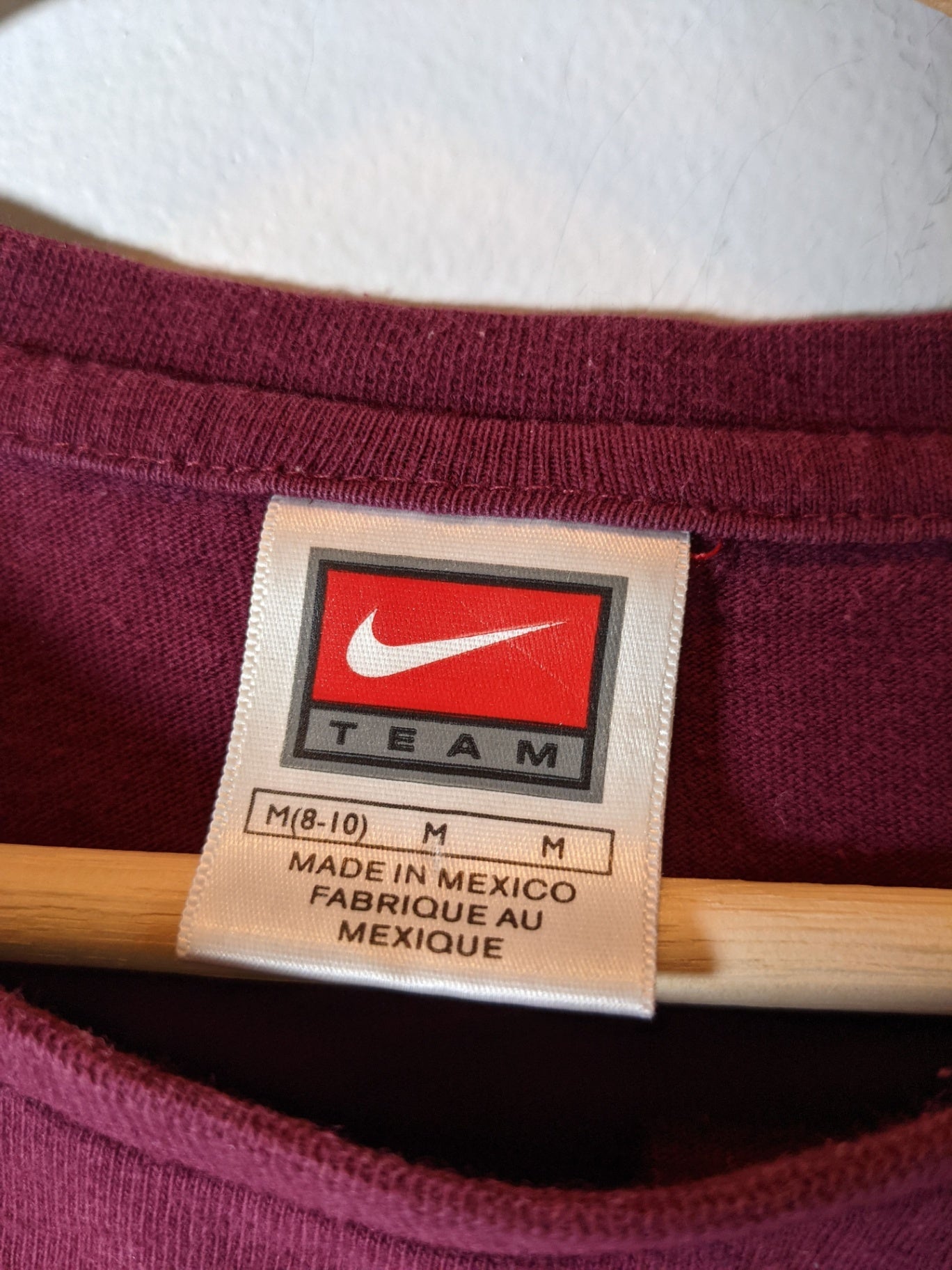 Nike Burgundy Long Sleeve - Medium