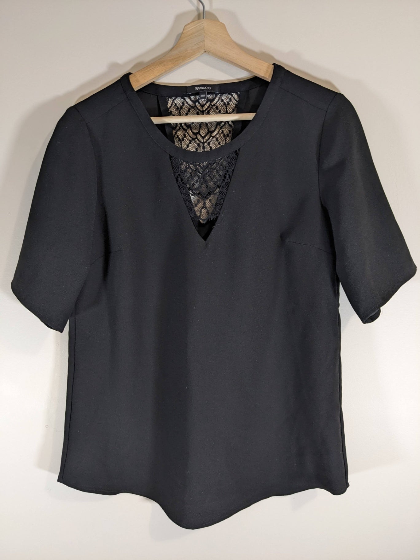 RW&Co. Black Blouse - Medium