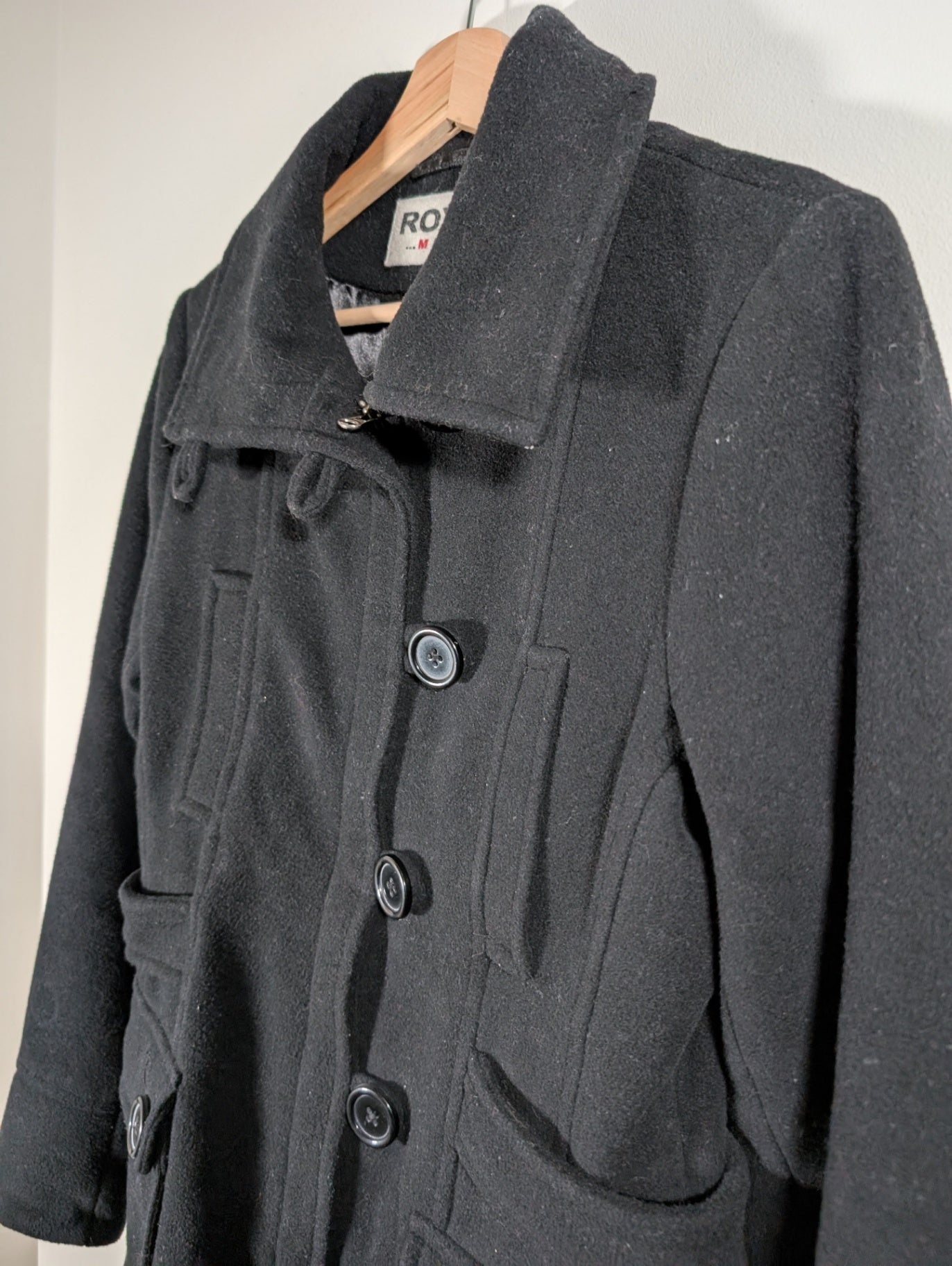 Roxy Wool Coat - Medium
