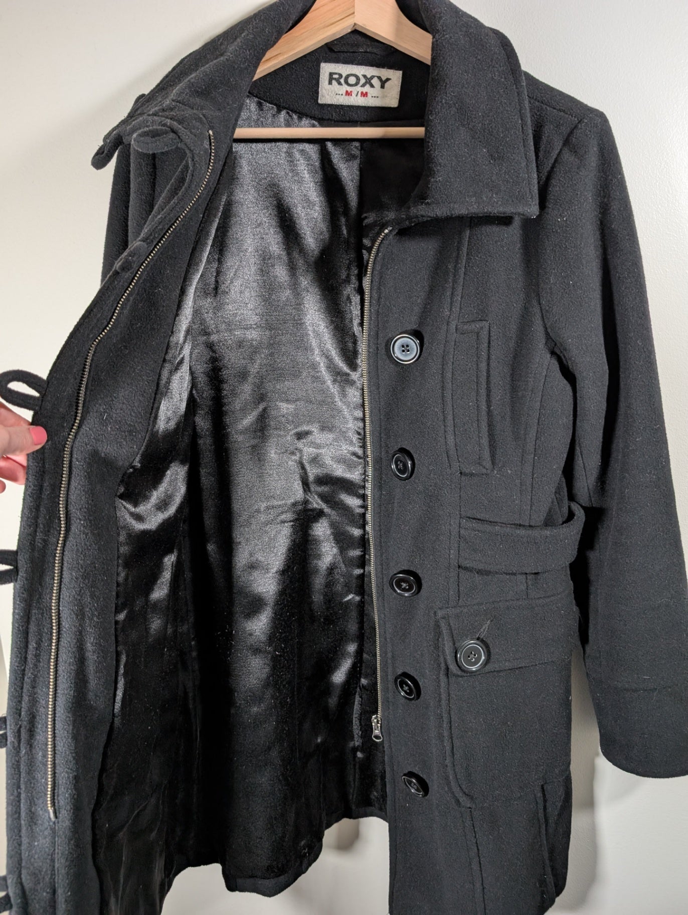 Roxy Wool Coat - Medium