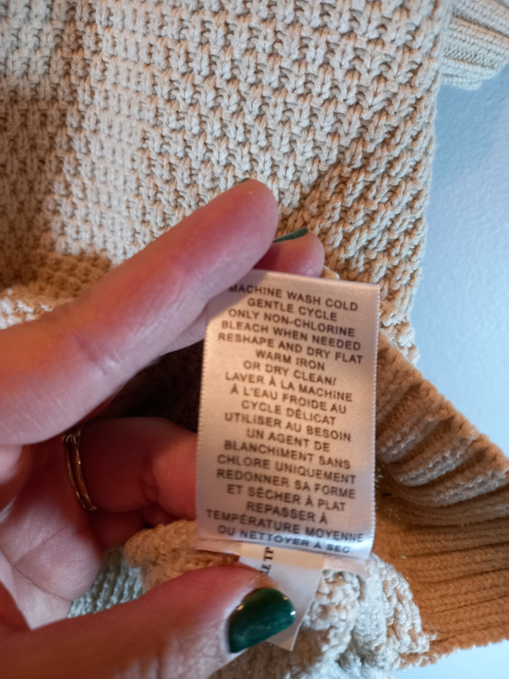 Banana Republic Oatmeal Knit Sz M