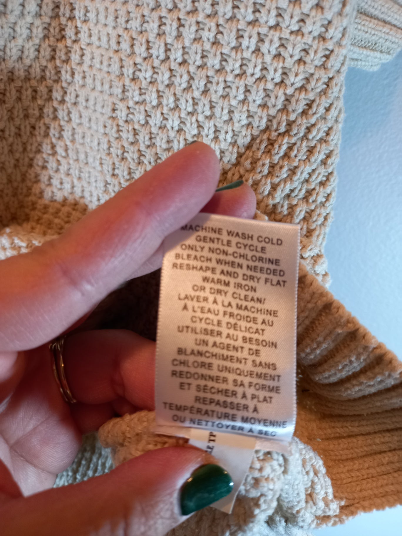Banana Republic Oatmeal Knit Sz M