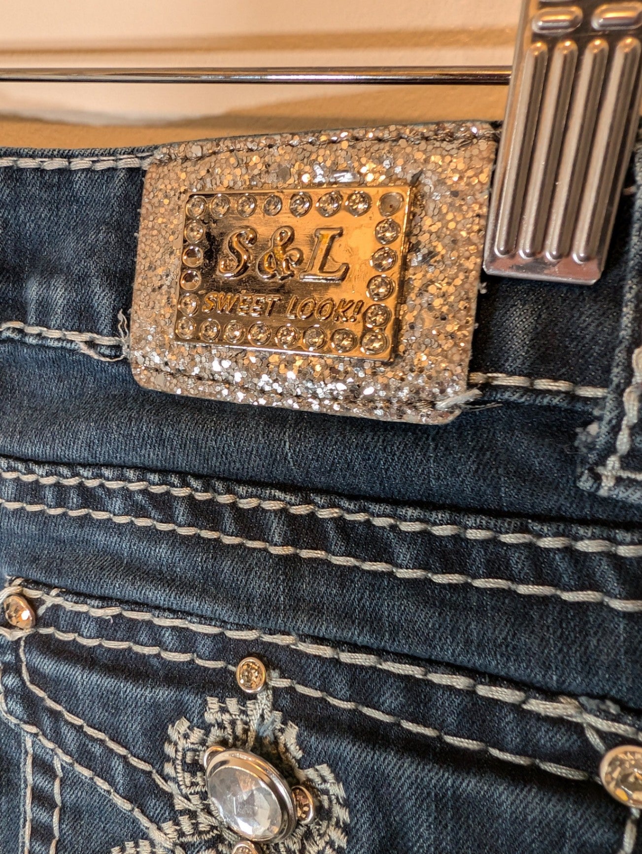 Sweet Look embellished jeans - SZ 9 (Minor Flaw)