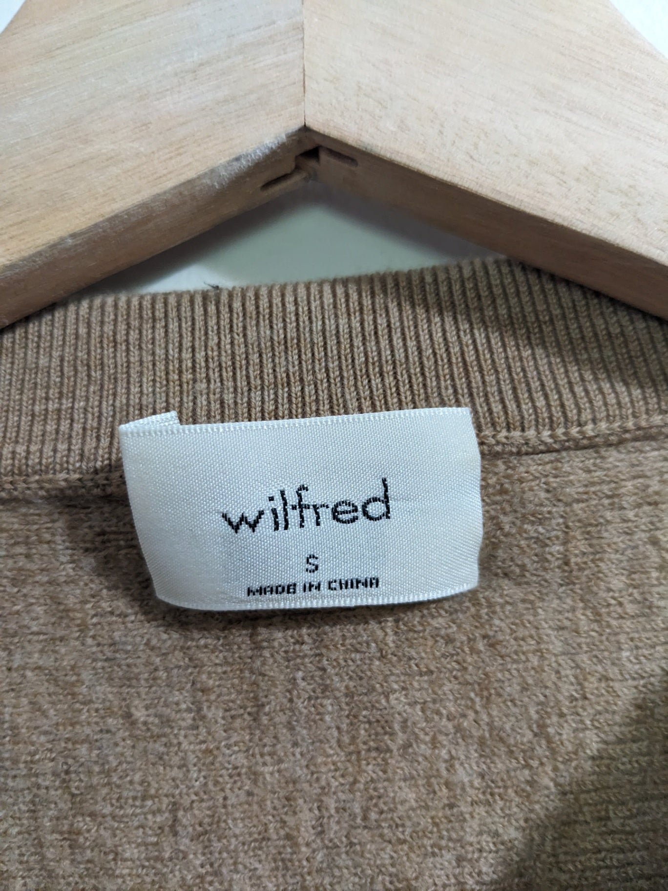 Wilfred Tan Crop Sweater - Small