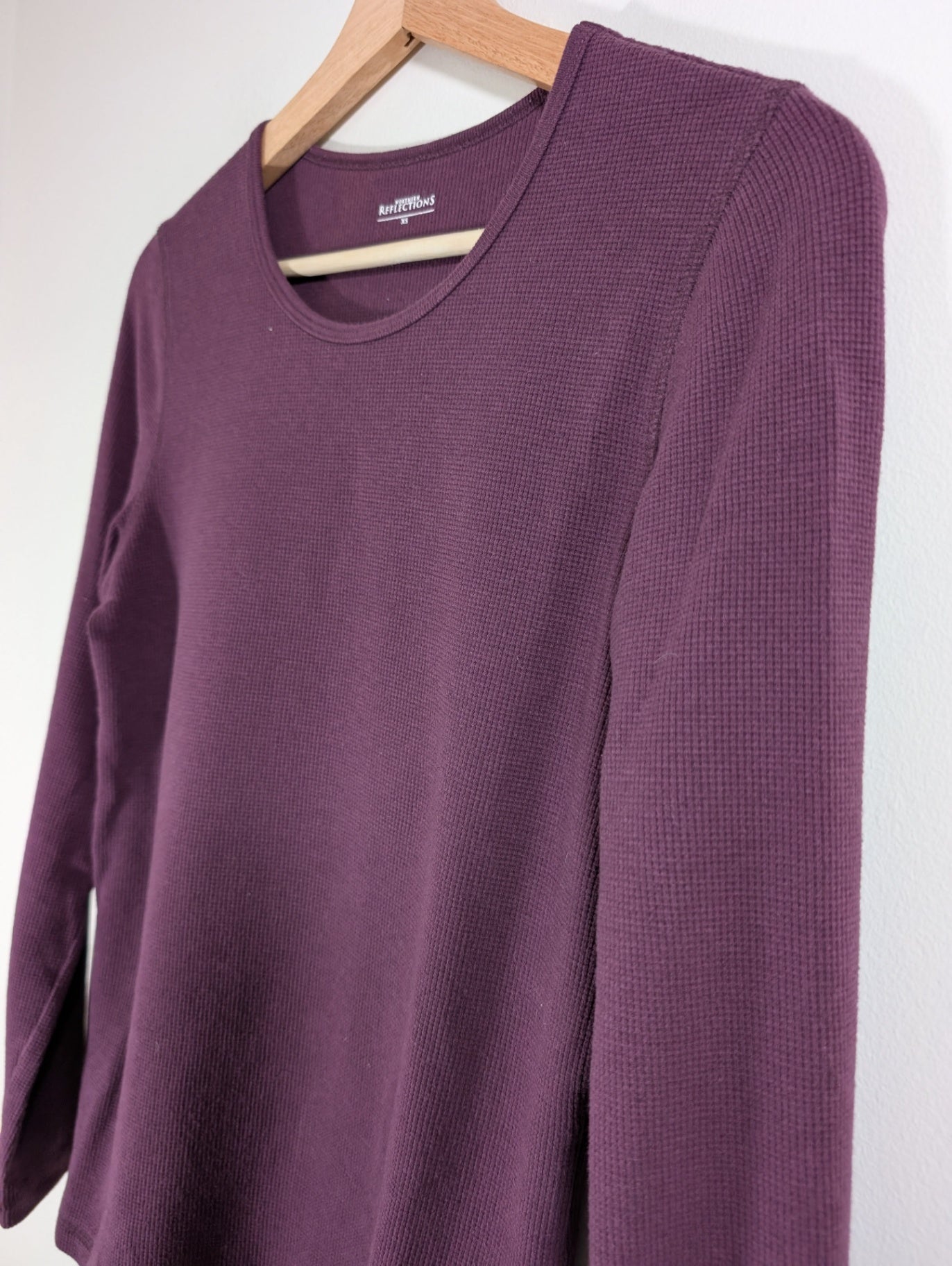 Northern Reflections Purple Ribbed Long-sleeve - XS