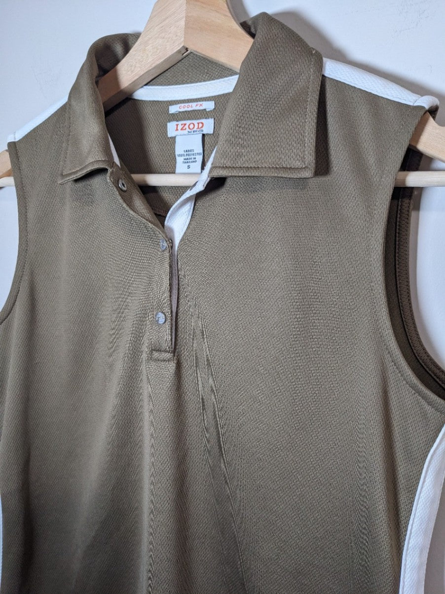 Izod Sleeveless Golf Shirt - Small