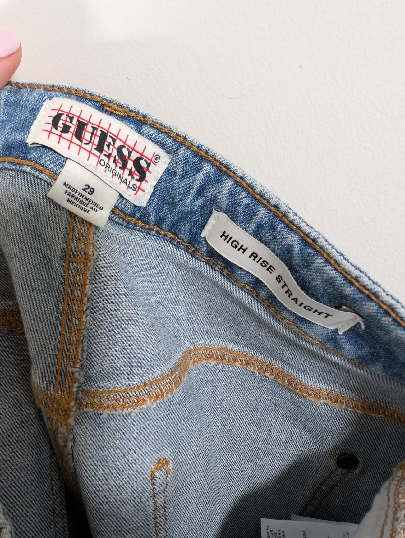 Guess high rise straight jeans - SZ 29