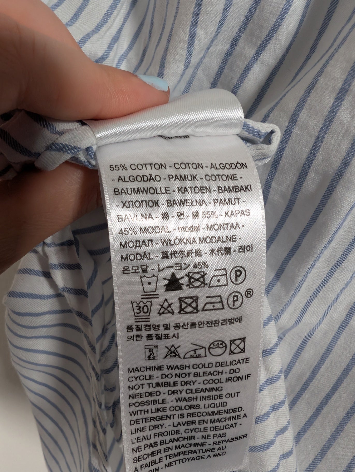 Levi's striped blouse - small