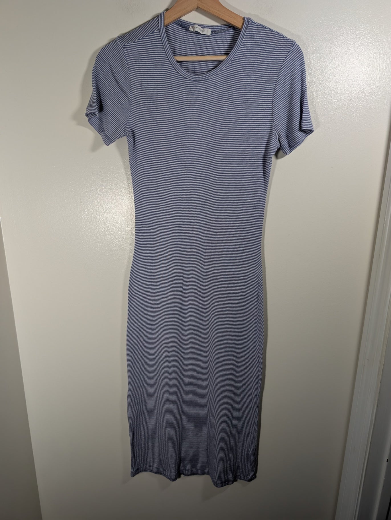 Anistar blue/white stripe maxi dress - Medium