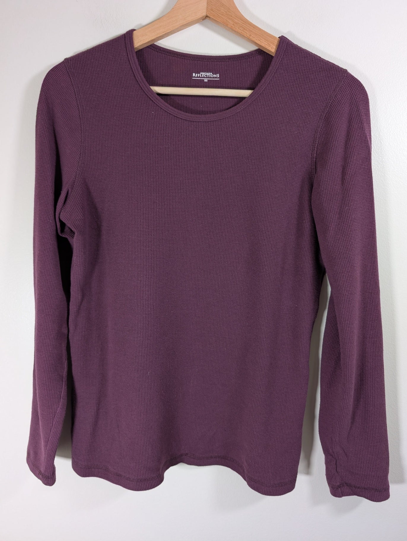 Northern Reflections Purple Ribbed Long-sleeve - XS