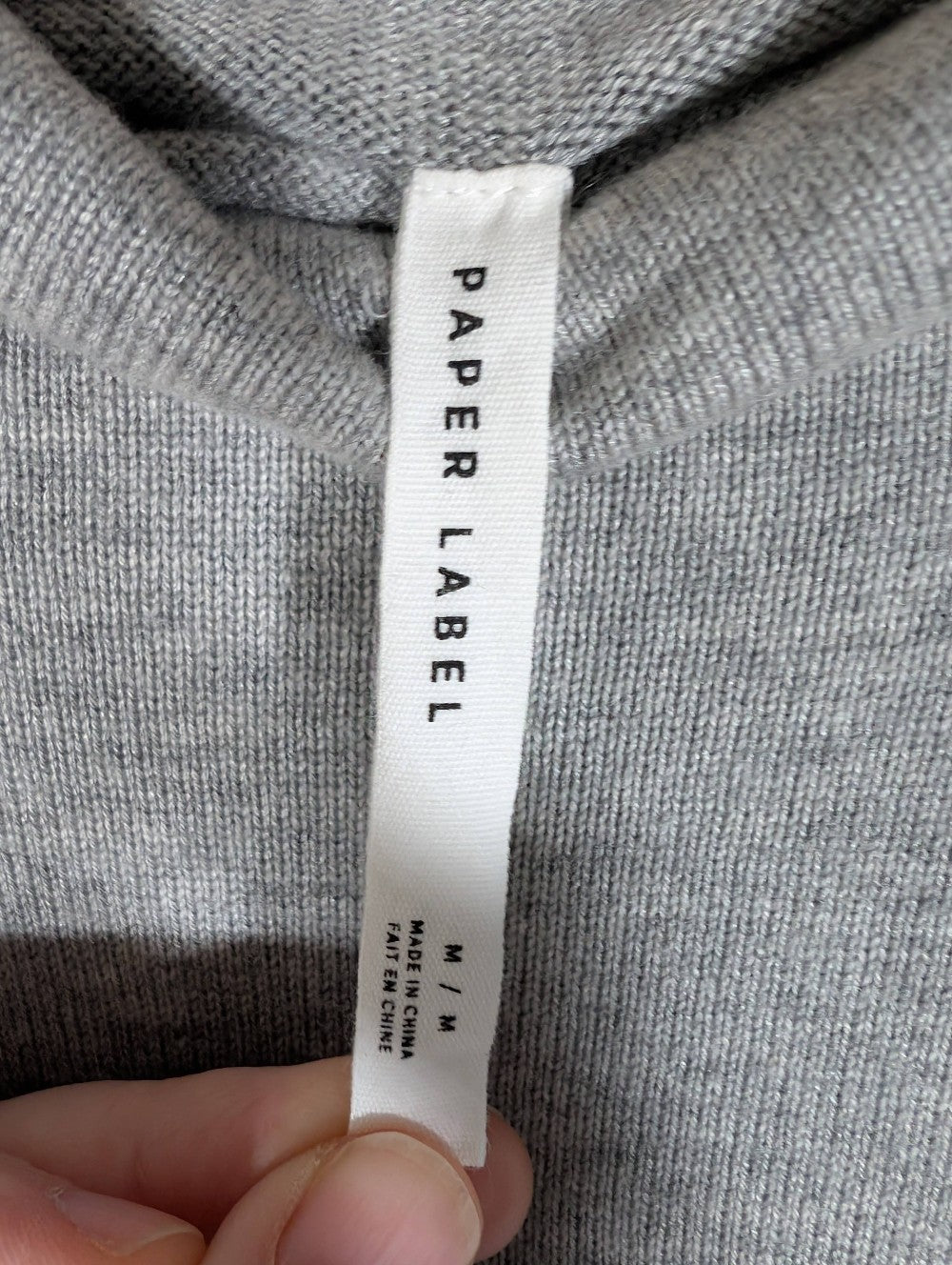 Paper Label grey knit dress - Medium