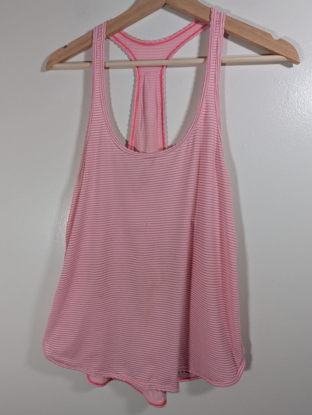 Lululemon pink stripped racerback - appears SZ 6/8