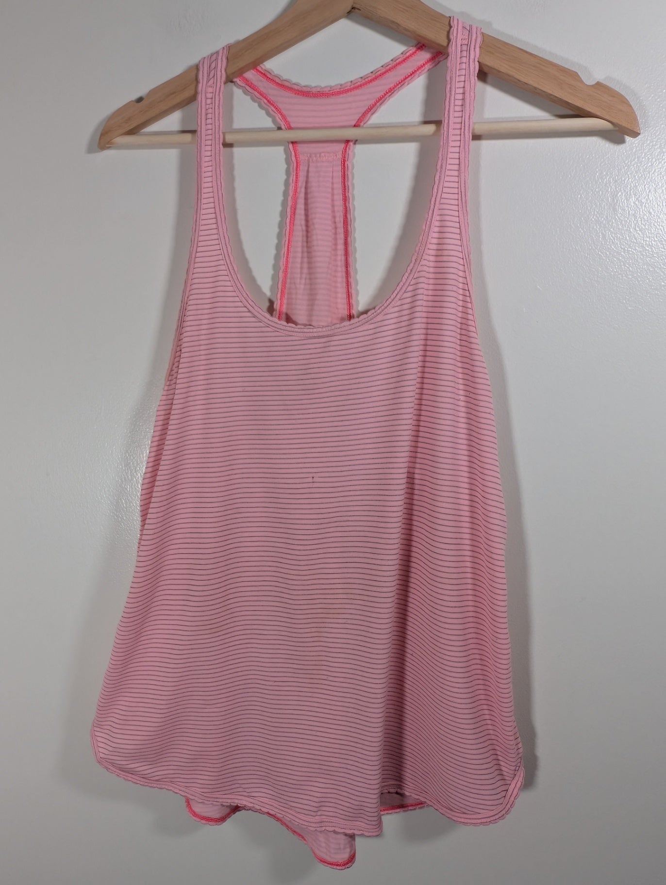 Lululemon pink stripped racerback - appears SZ 6/8