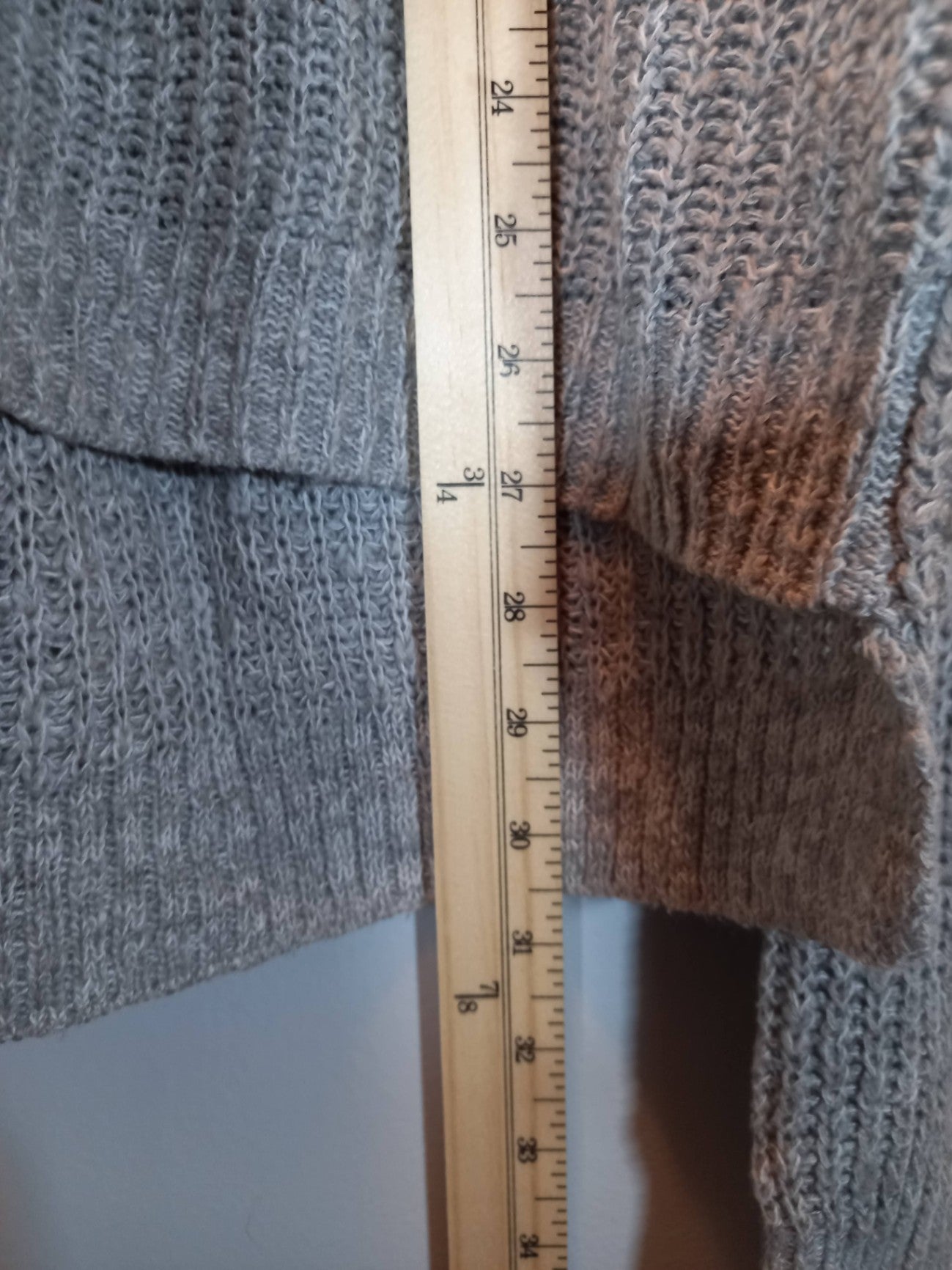 Hollister Grey Knit Sweater Sz XS/S