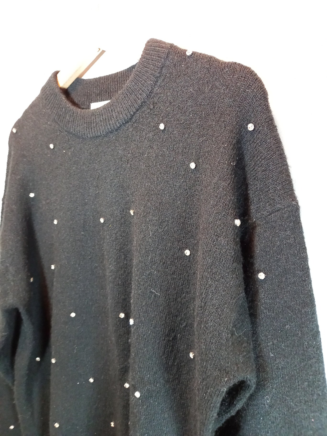H&M Black Mock Neck Sweater Sz M