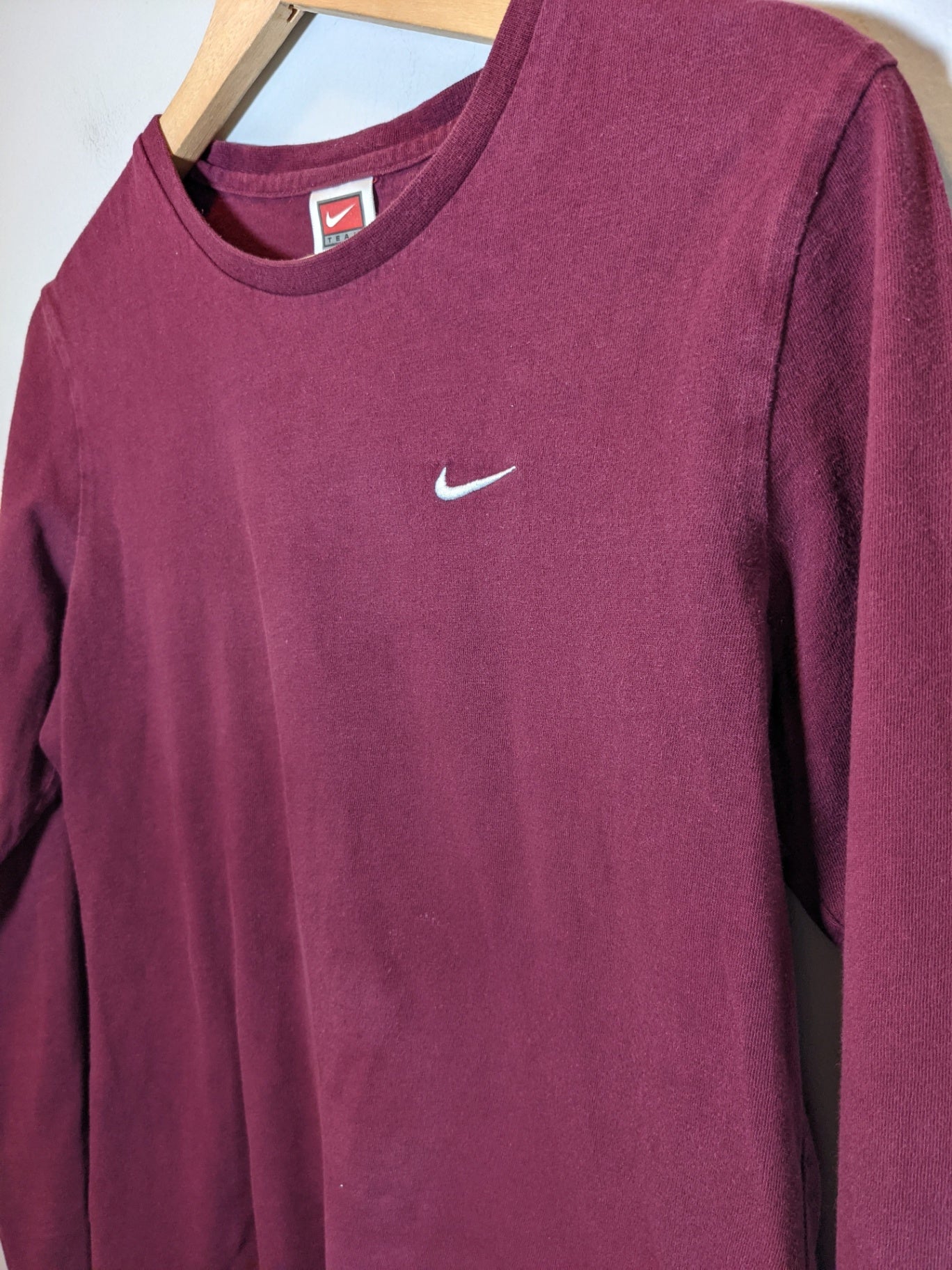 Nike Burgundy Long Sleeve - Medium