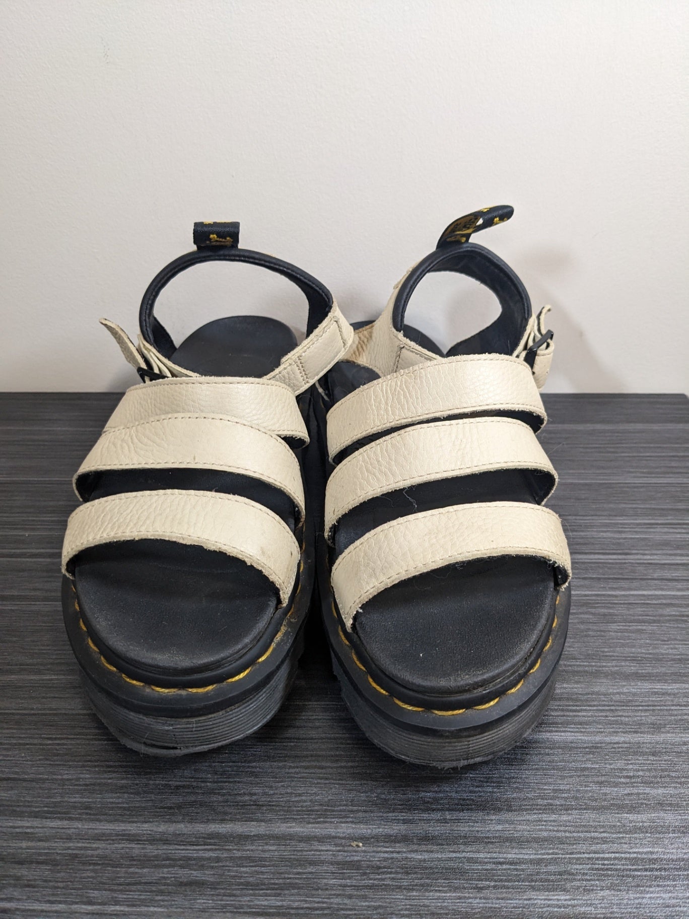 Dr. Martens Blaire Cream Strappy Sandals - Sz 8