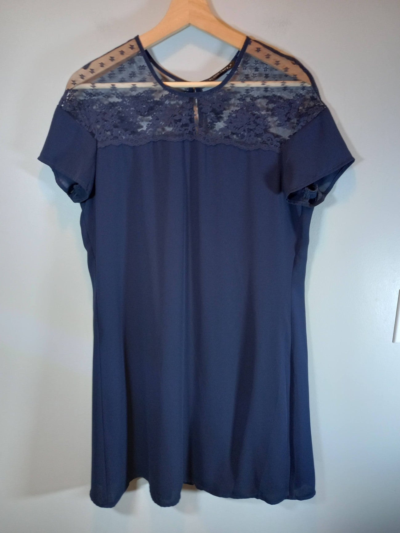 Black Tape Navy Dress Sz M