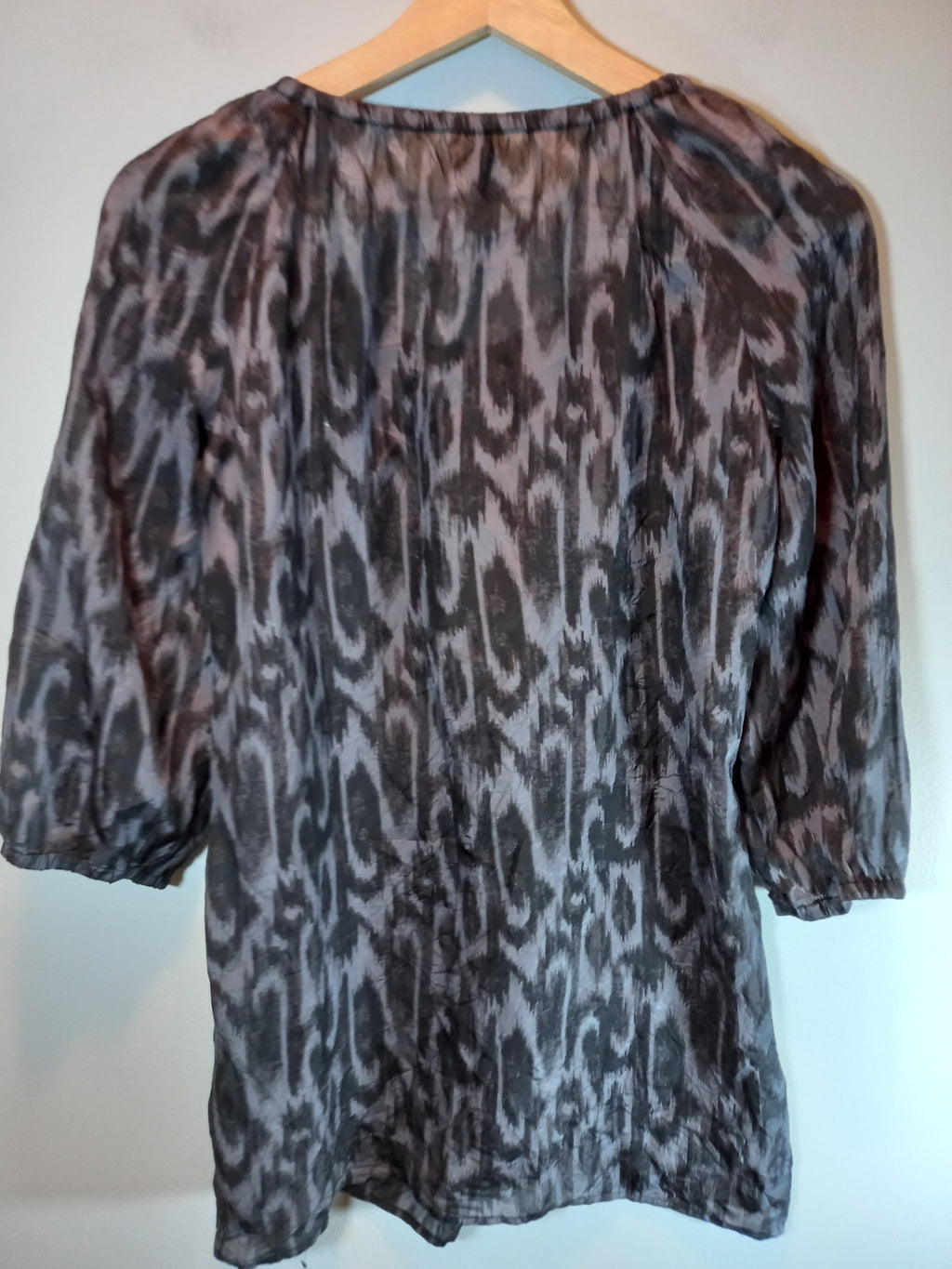 Esprit Silk Sheer Blouse Sz XS