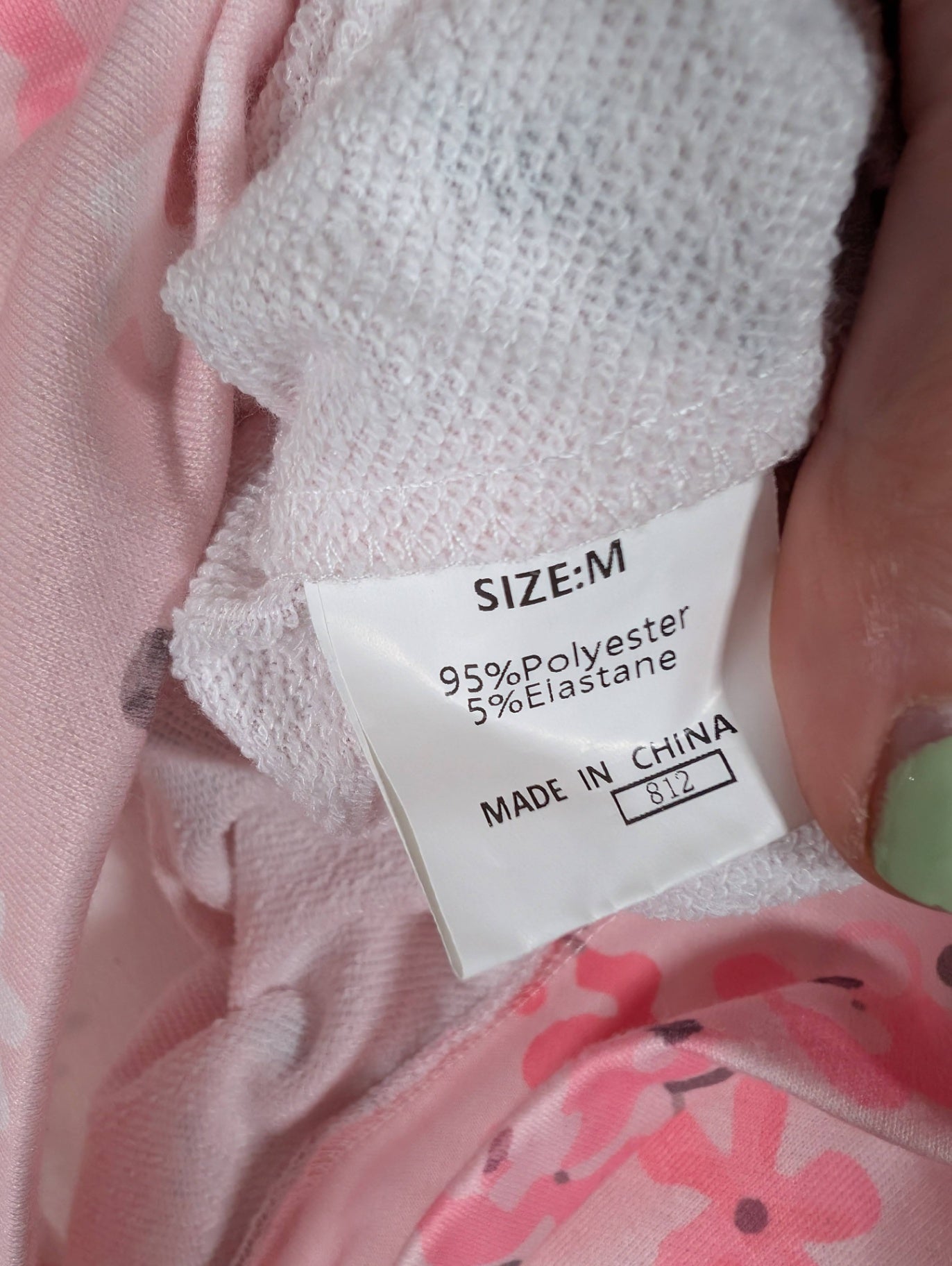 No label pink floral long sleeve - Medium