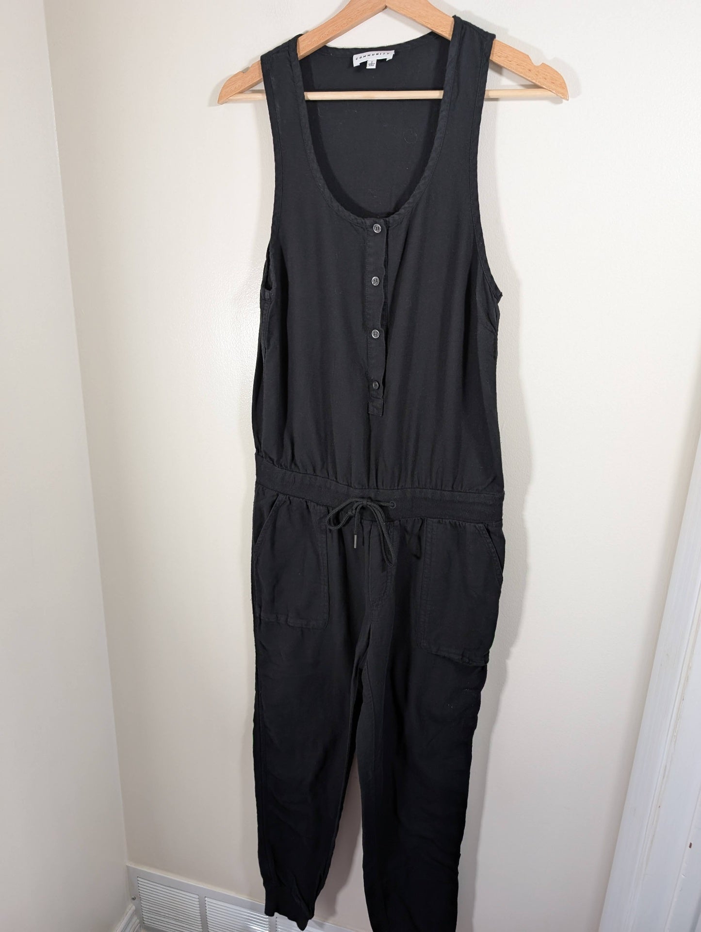 Community black jumpsuit - small