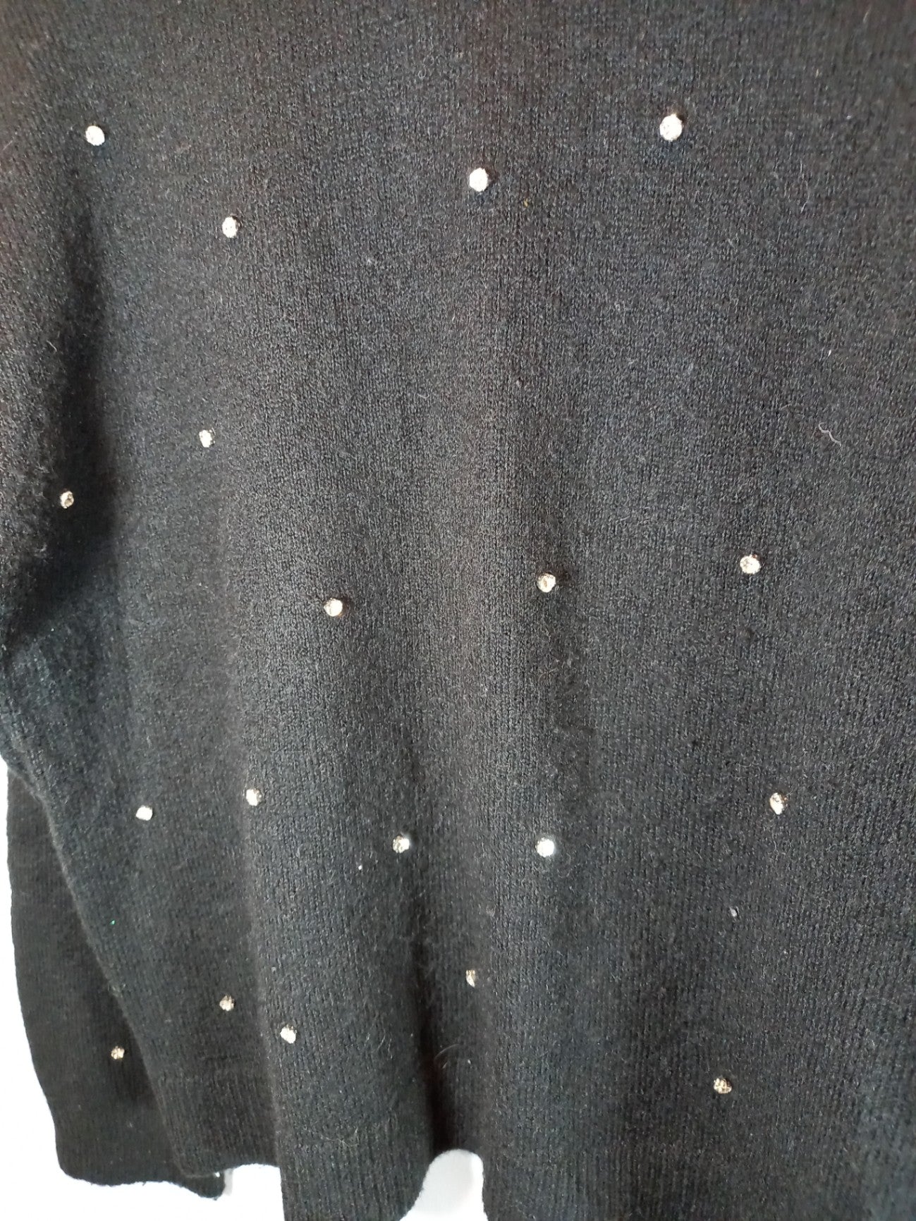 H&M Black Mock Neck Sweater Sz M