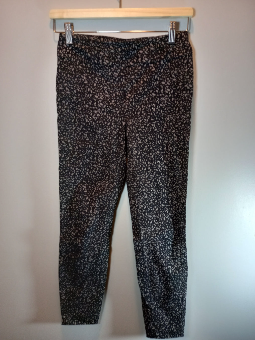 Reitmans Black & Grey Speckled Pants Sz 2 Petite