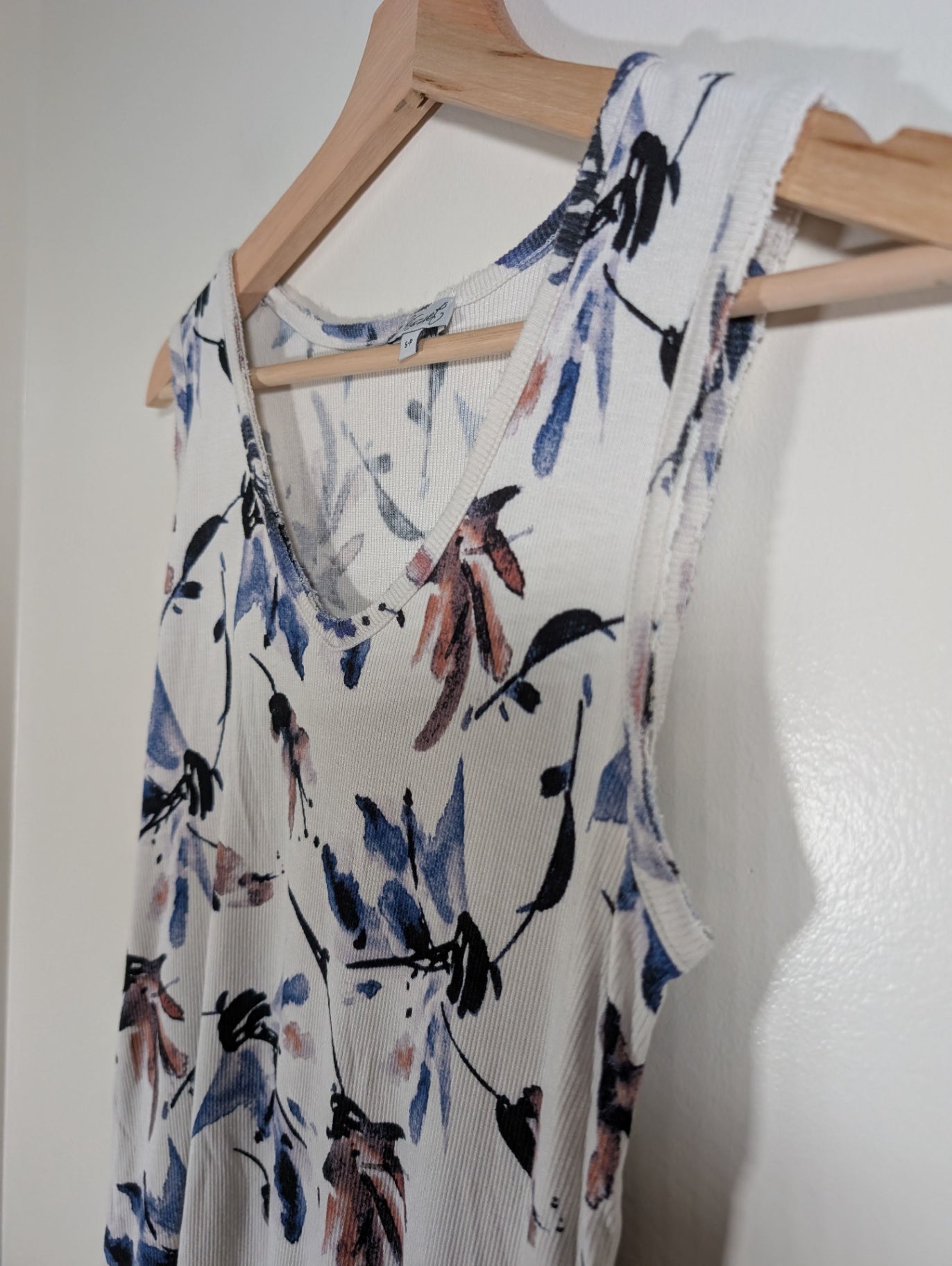 Kismet Ribbed Floral Tank - Small