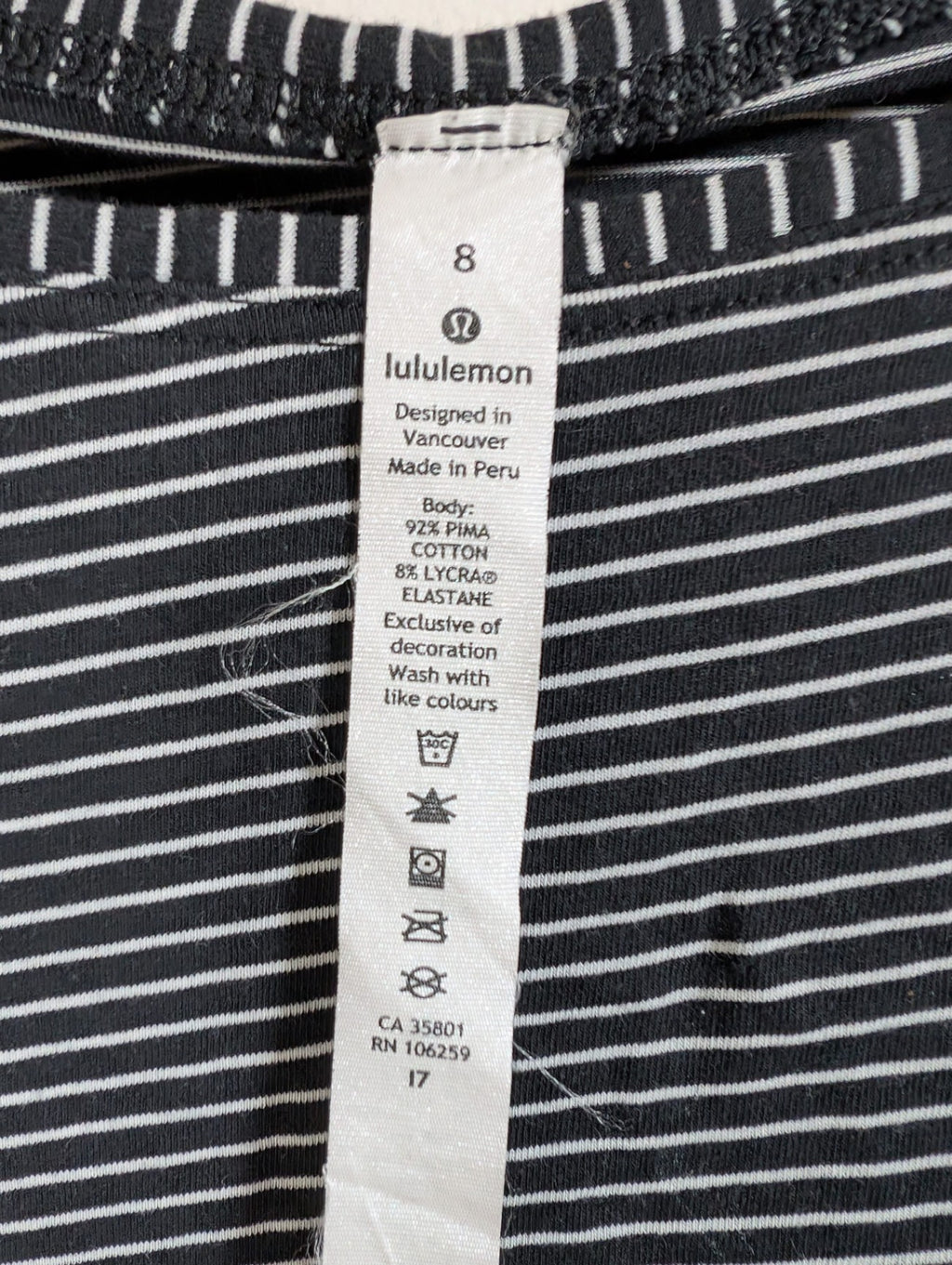 Lululemon Back in Action Long-sleeve - SZ 8