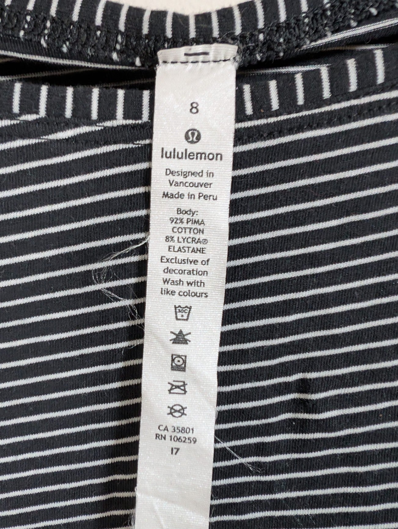 Lululemon Back in Action Long-sleeve - SZ 8