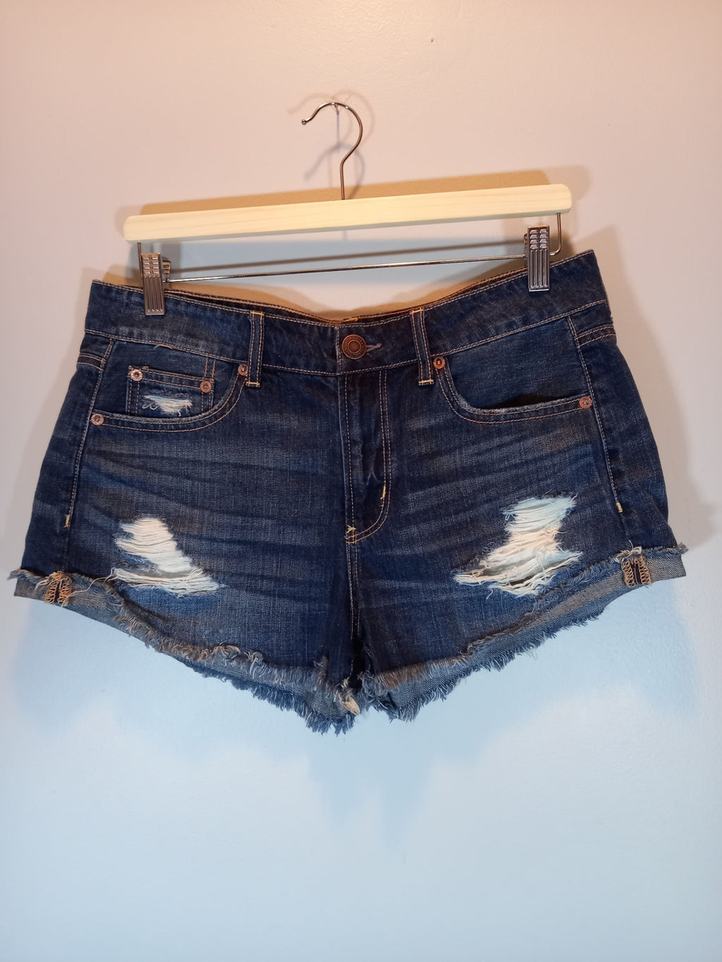 American Eagle Denim Shorts Sz 8