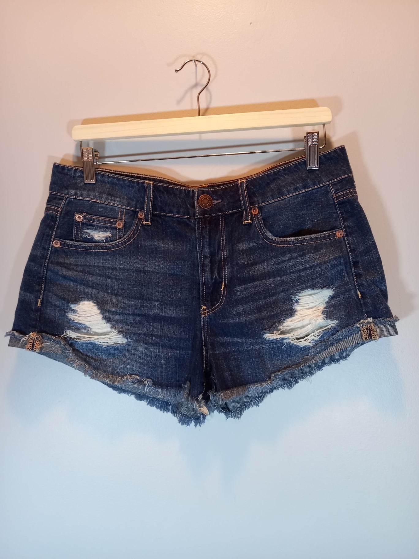 American Eagle Denim Shorts Sz 8