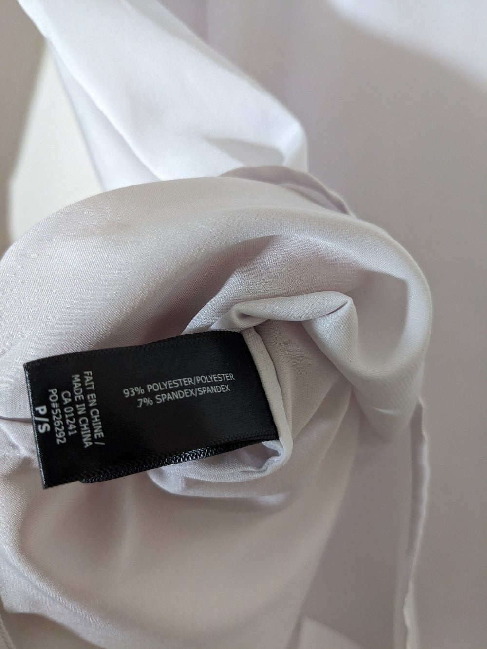 Icone white long-sleeve blouse - Small (Minor Flaw)