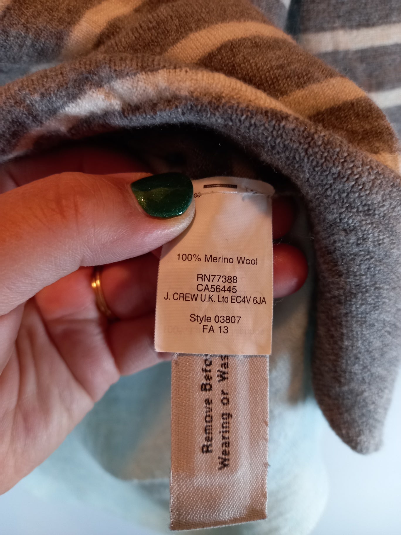 J. Crew Striped Sweater Sz S