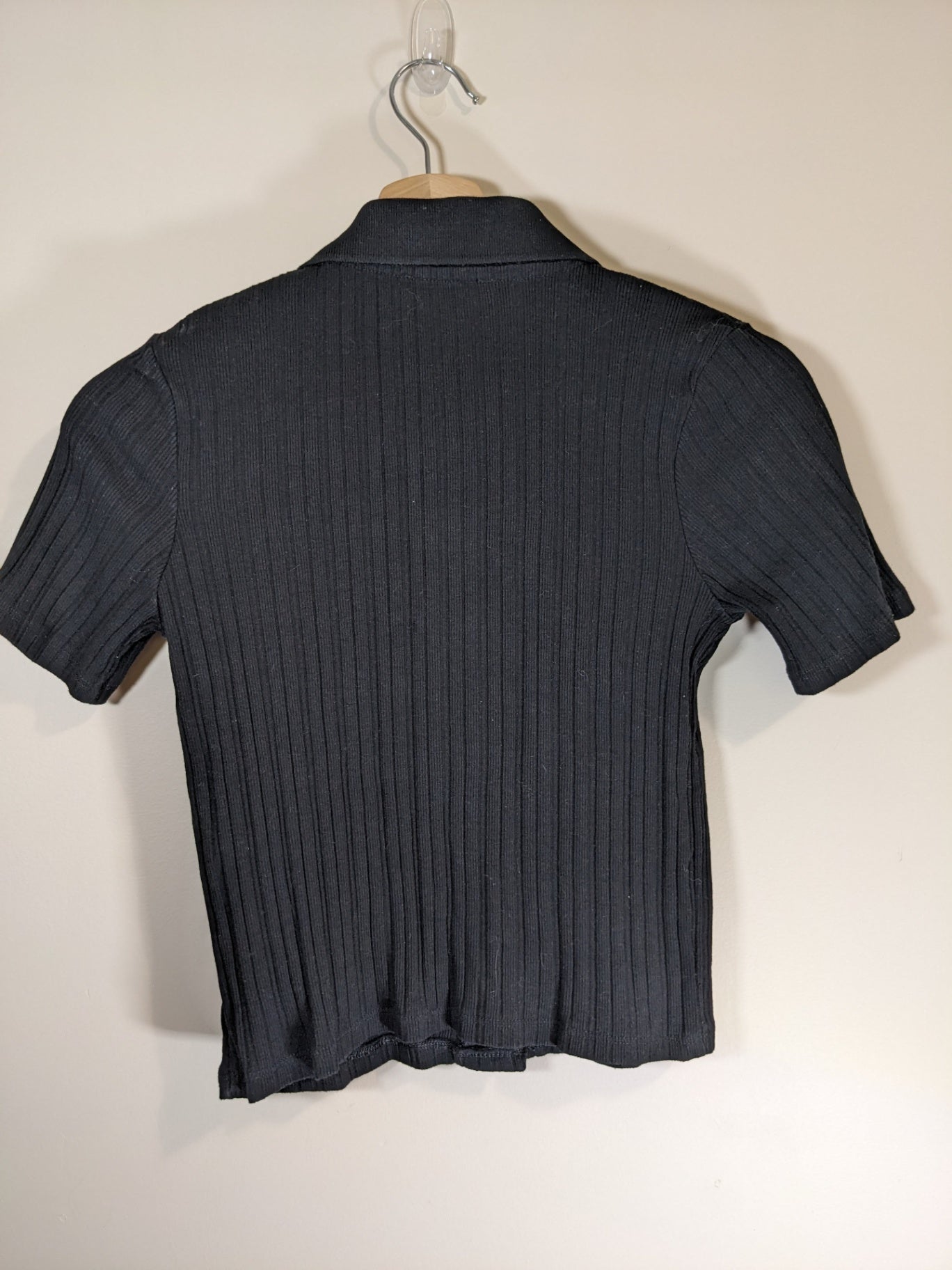 Zara Black Button Up Blouse - Small