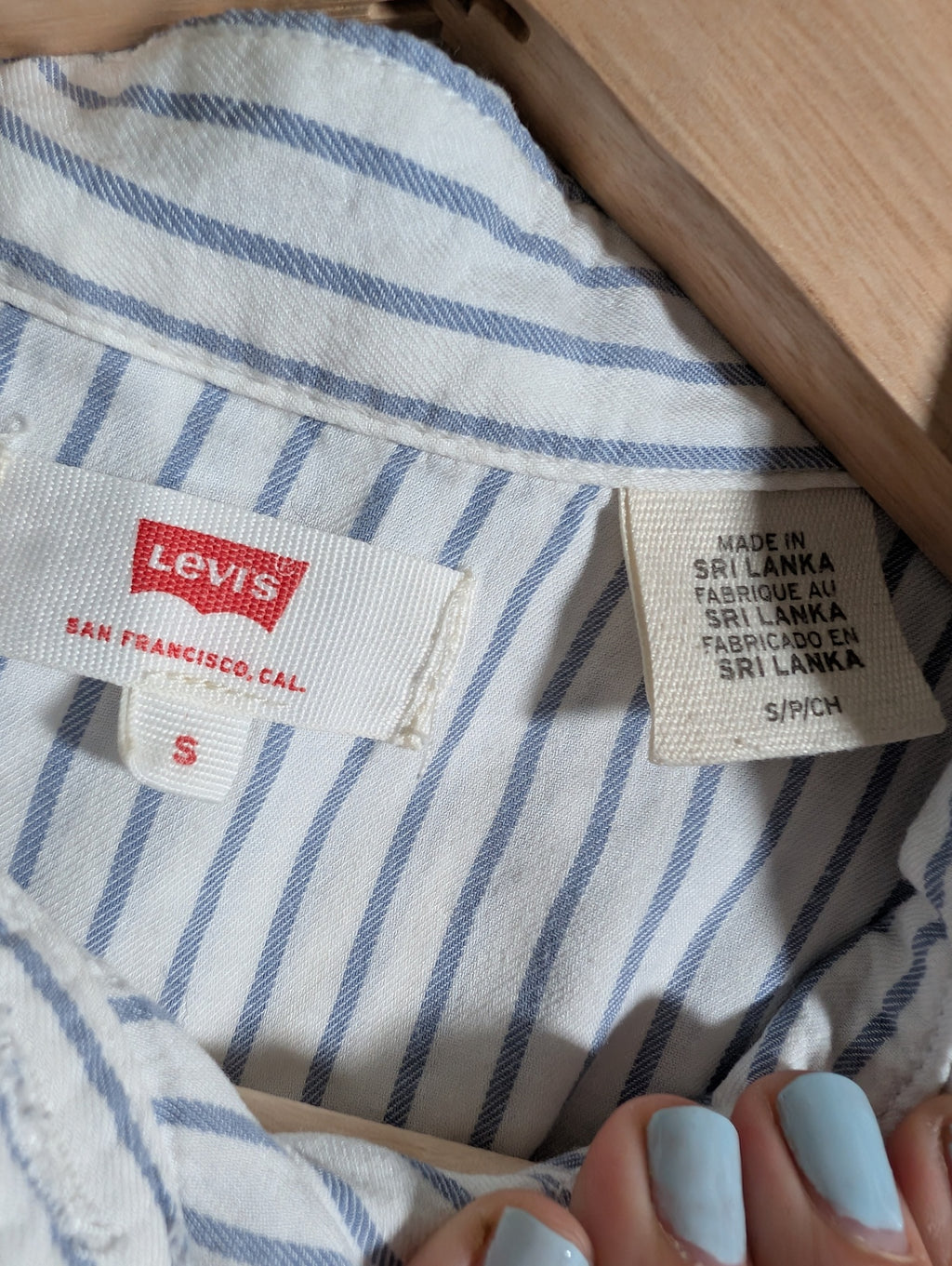 Levi's striped blouse - small