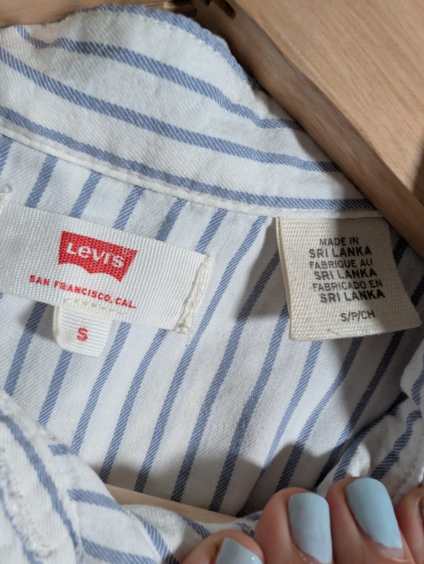 Levi's striped blouse - small
