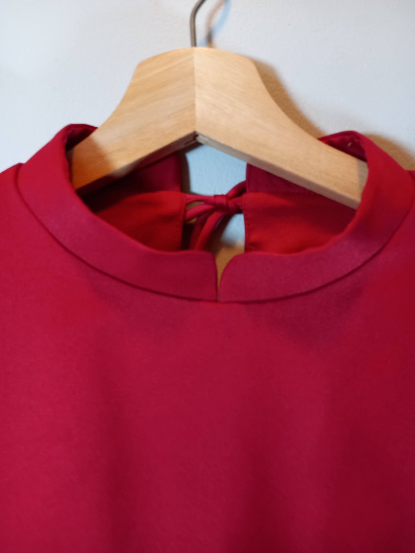 BNK Brand Red Crop Blouse Sz S
