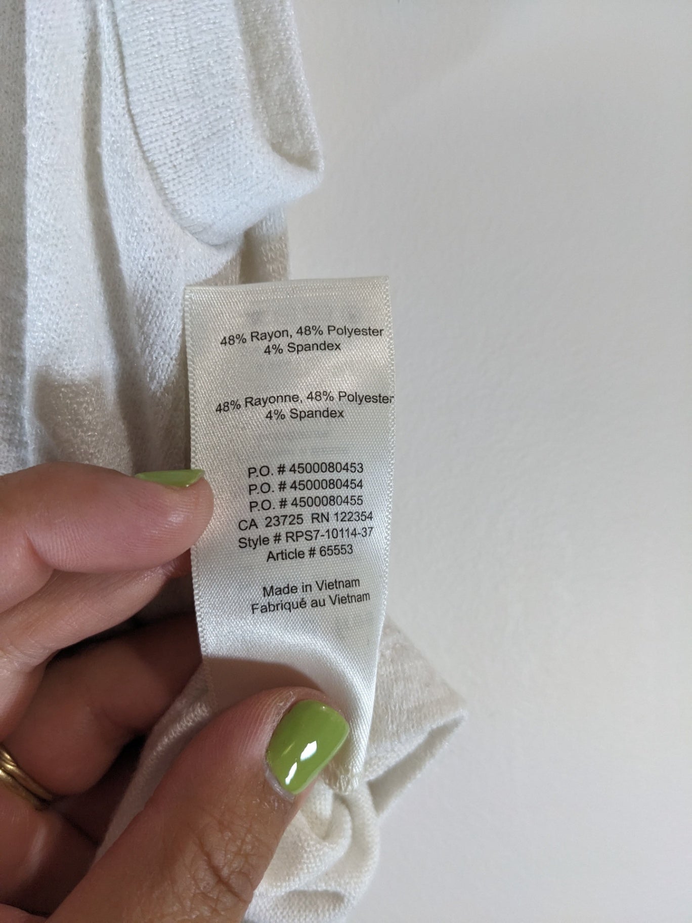 Wilfred Free White Tank - Small