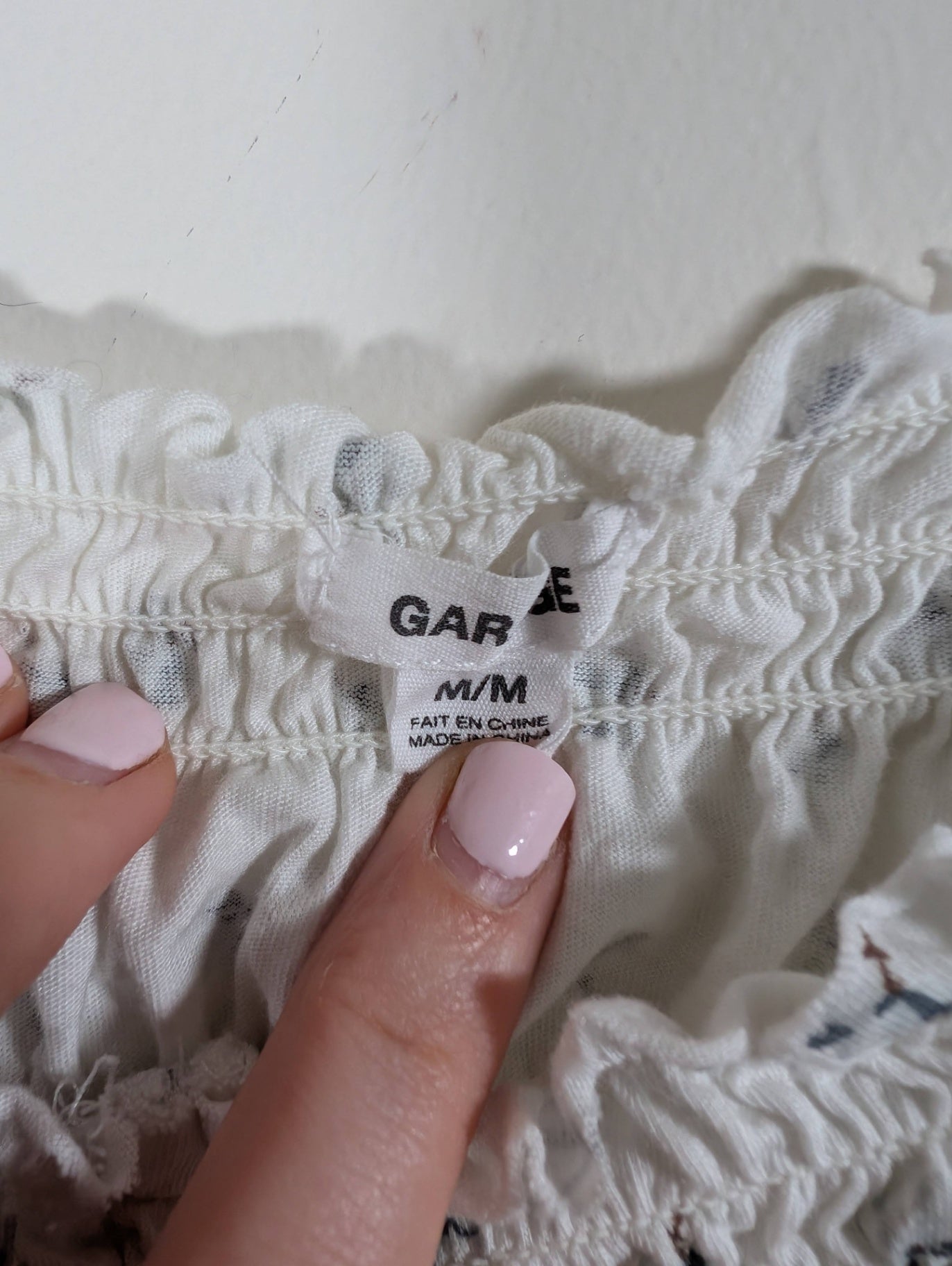 Garage crop blouse - Medium