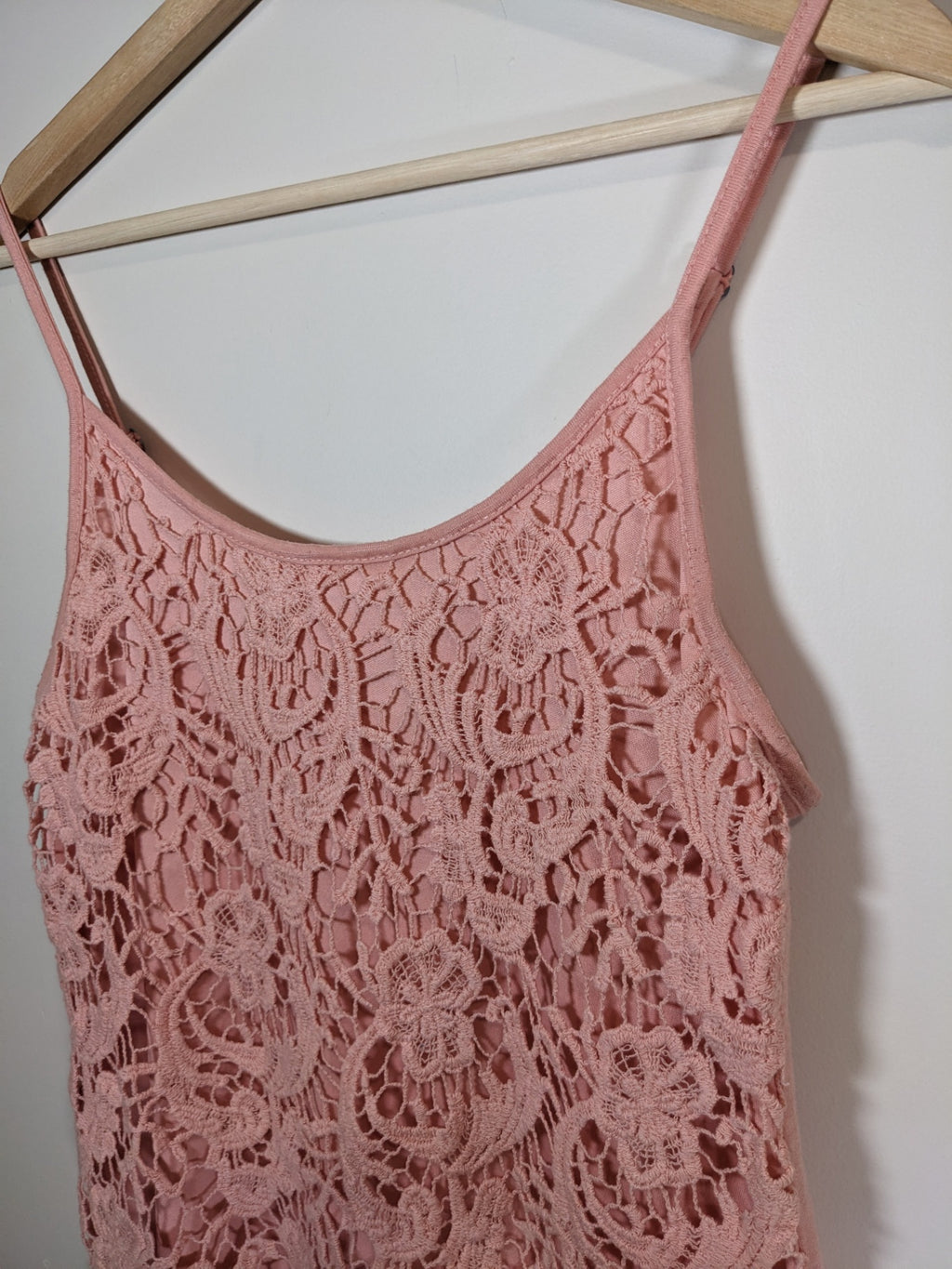 Mossimo Pink Lace Tank - XS