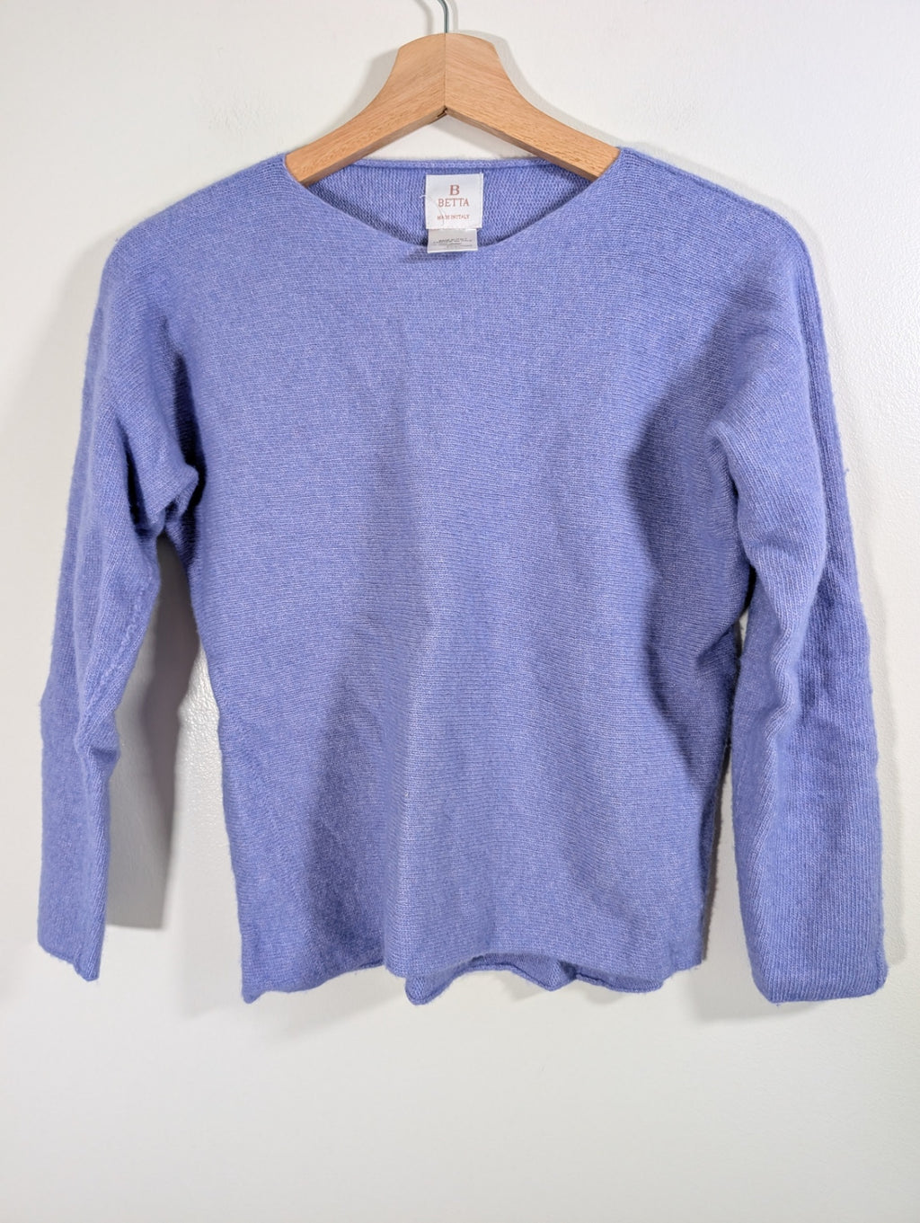 Betta purple merino wool/cashmere sweater - Medium