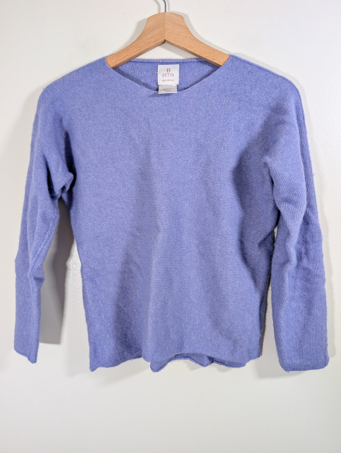 Betta purple merino wool/cashmere sweater - Medium