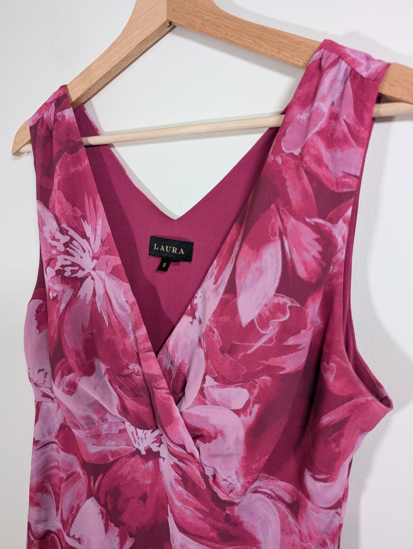 Laura pink floral dress - SZ 12